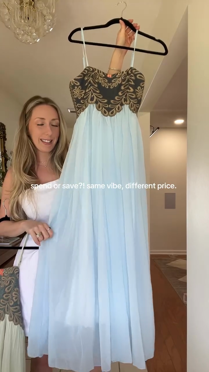 Backless Embroidered Maxi Dress
