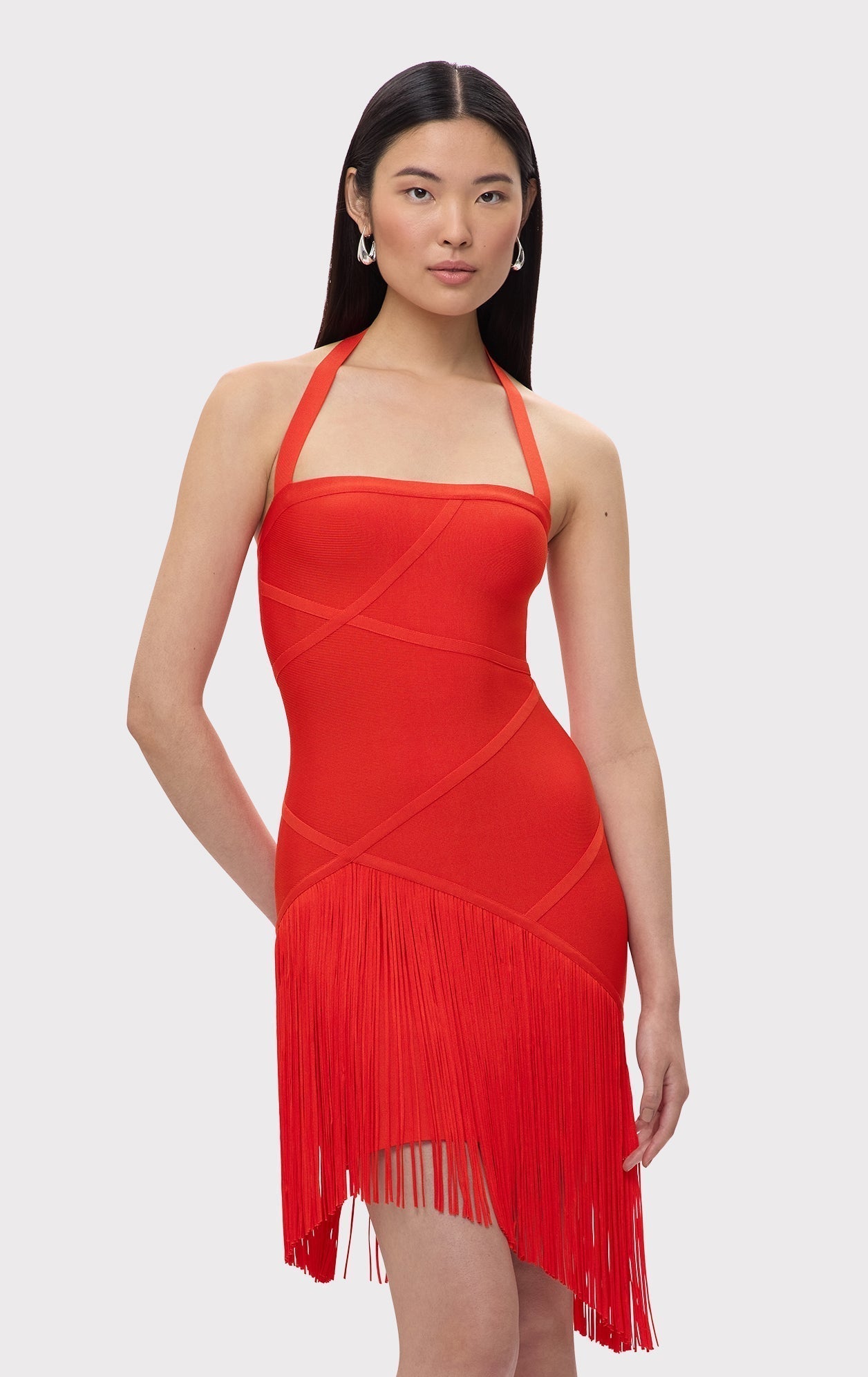 Asymmetric Bandage Mini Dress
